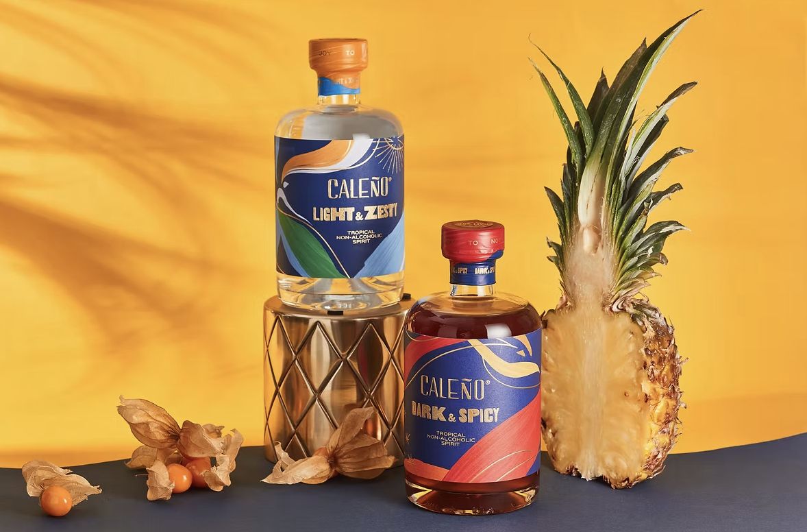 Caleño Light & Zesty and Dark & Spicy bottles